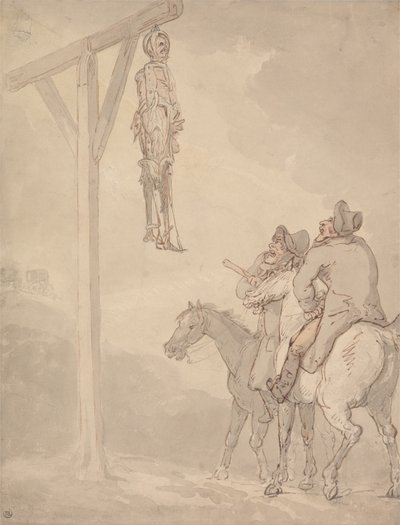 A Gibbet by Thomas Rowlandson